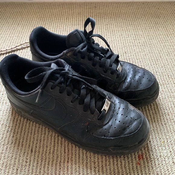 Nike | Shoes | Nike Black Airforces Air Force | Poshmark